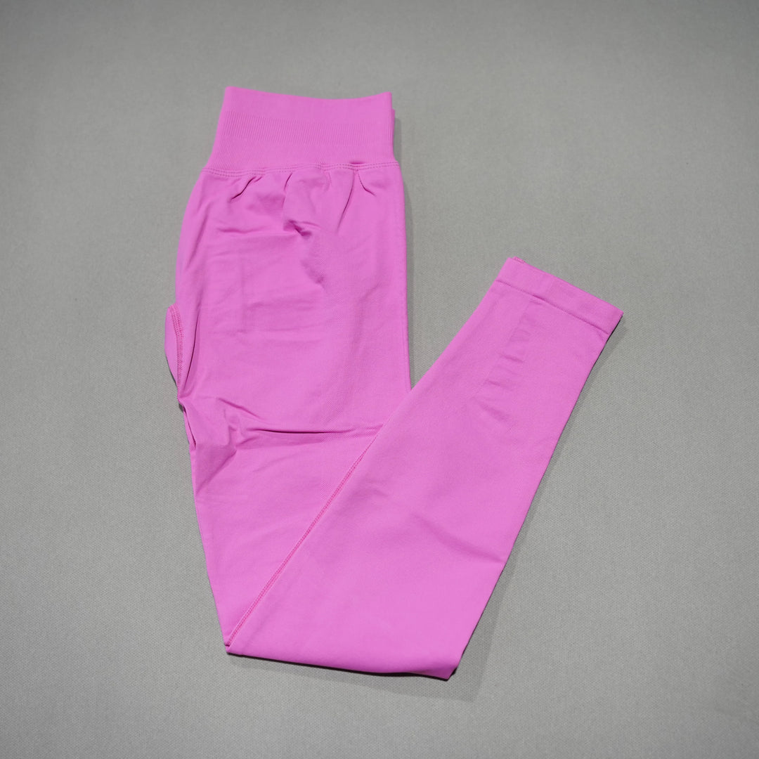 Women's High-Waisted Seamless Yoga Leggings for Tummy Control pollen