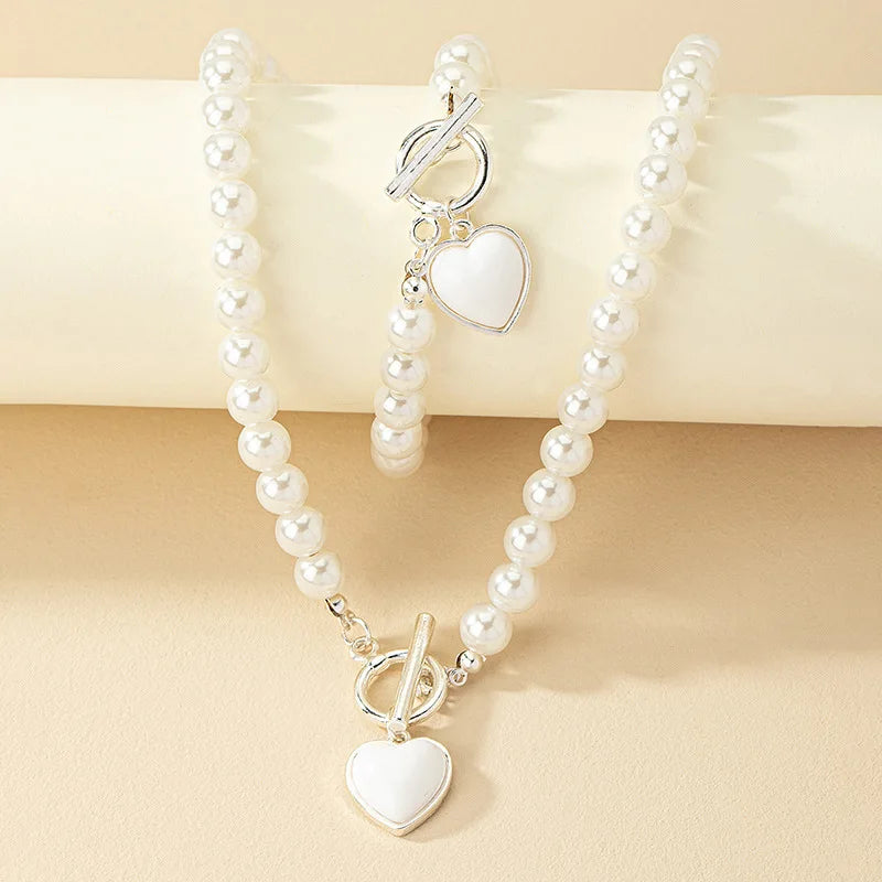 Elegant Pearl Jewelry Set