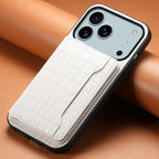 Premium Leather iPhone Case White