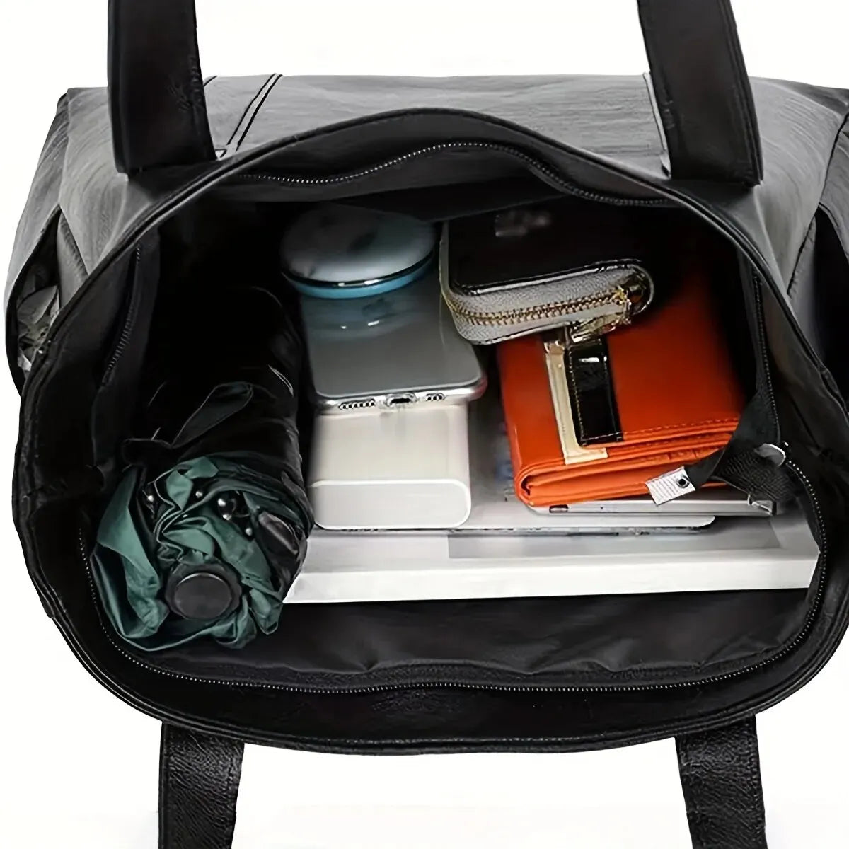 Vintage Large Capacity Vegan Tote Bag For Daily Use