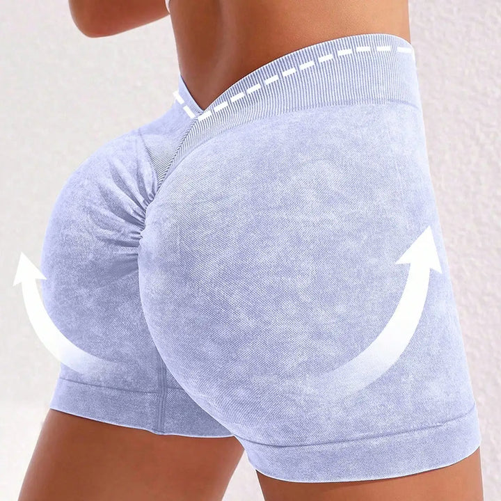 Women's High Waist Quick-Dry Yoga Biker Shorts for Fitness and Workouts