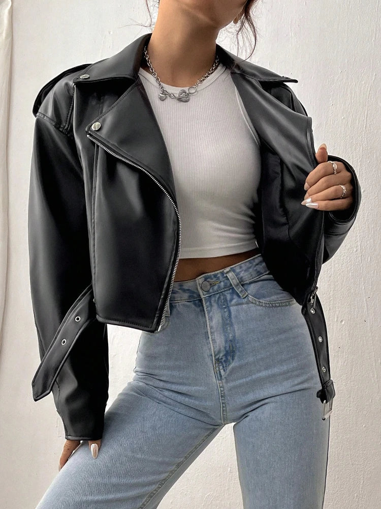 Casual Women's Leather Jacket