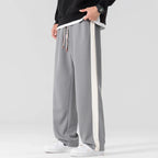 Men's Urban Stripe Pants - Stylish and Comfortable Gray