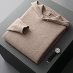 Men's Alpaca Merino Wool Hoodie Camel