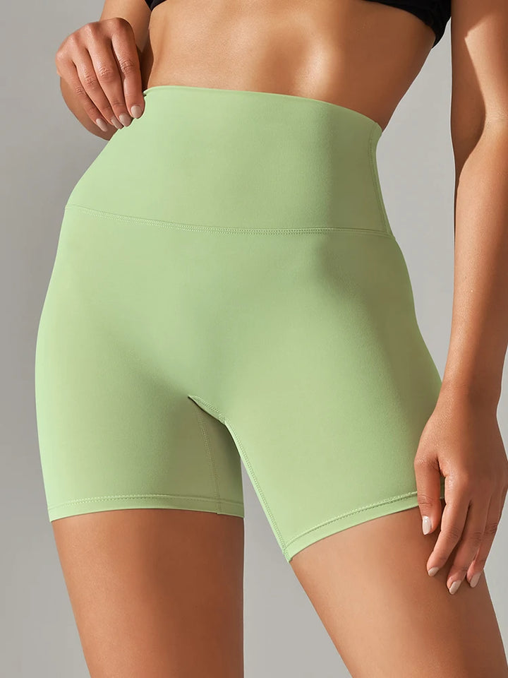 Women's High Waist Squat Proof Yoga Shorts for Fitness and Cycling