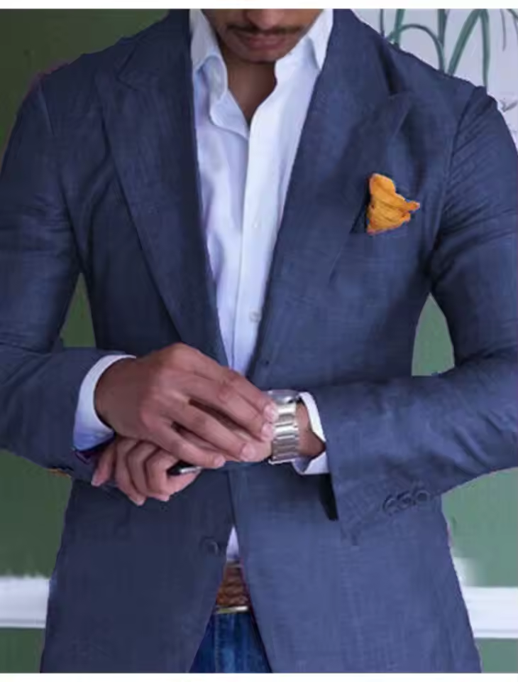 Linen Blazer For Men Formal And Casual Wear Lightweight-MODAUTLET