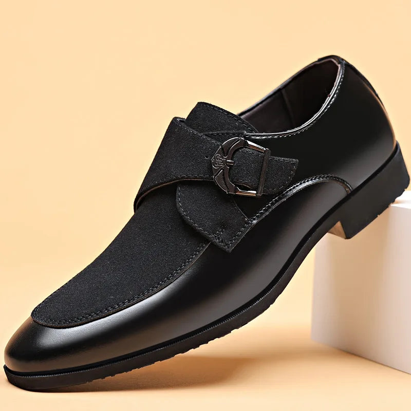 Oliver Handcrafted Leather Monk‑Strap Shoes-MODAUTLET