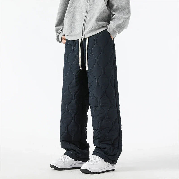 Men's Insulated Quilted Fleece-Lined Pants for Warmth-MODAUTLET