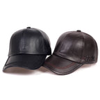 Premium Genuine Leather Snapback Baseball Cap