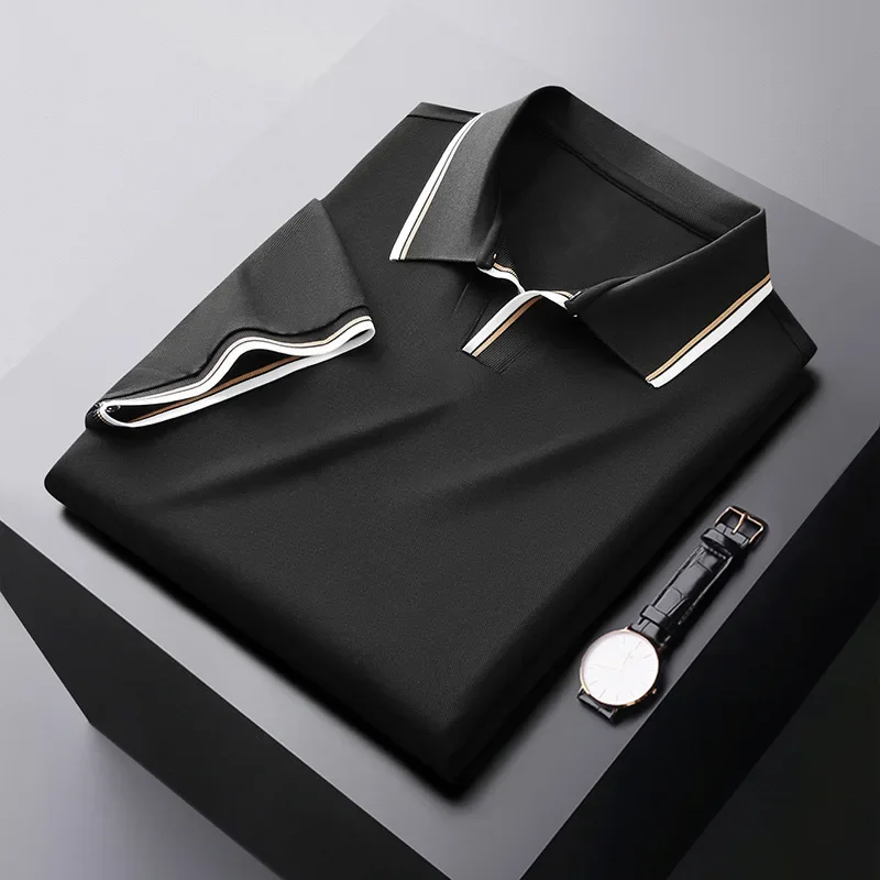 Men's Silk Polo Shirt - Elegant and Comfortable-MODAUTLET