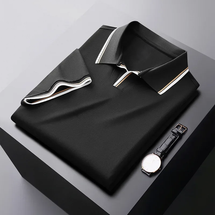 Men's Silk Polo Shirt - Elegant and Comfortable-MODAUTLET