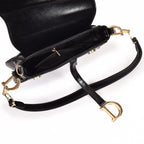 PU Leather Saddle Shoulder Bag For Women With Wide Strap