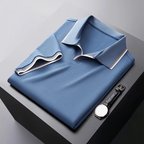 Men's Silk Polo Shirt - Elegant and Comfortable