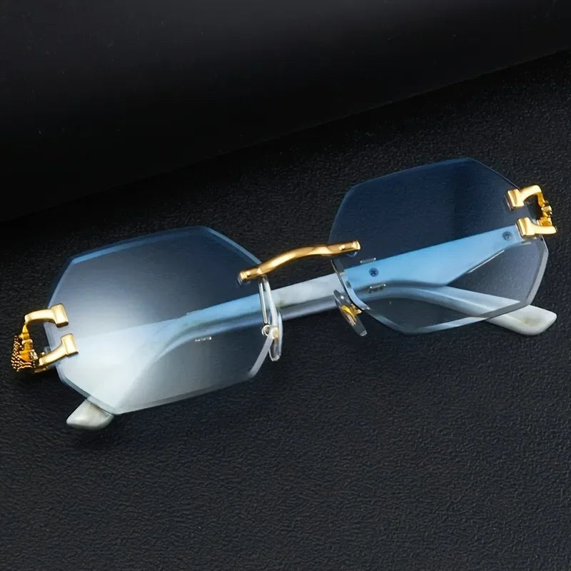 Jade Frameless Sunglasses - Stylish and Lightweight