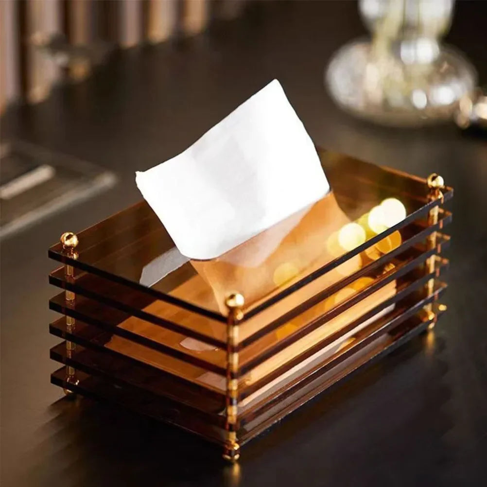 Stylish Acrylic Tissue Box for Home or Office