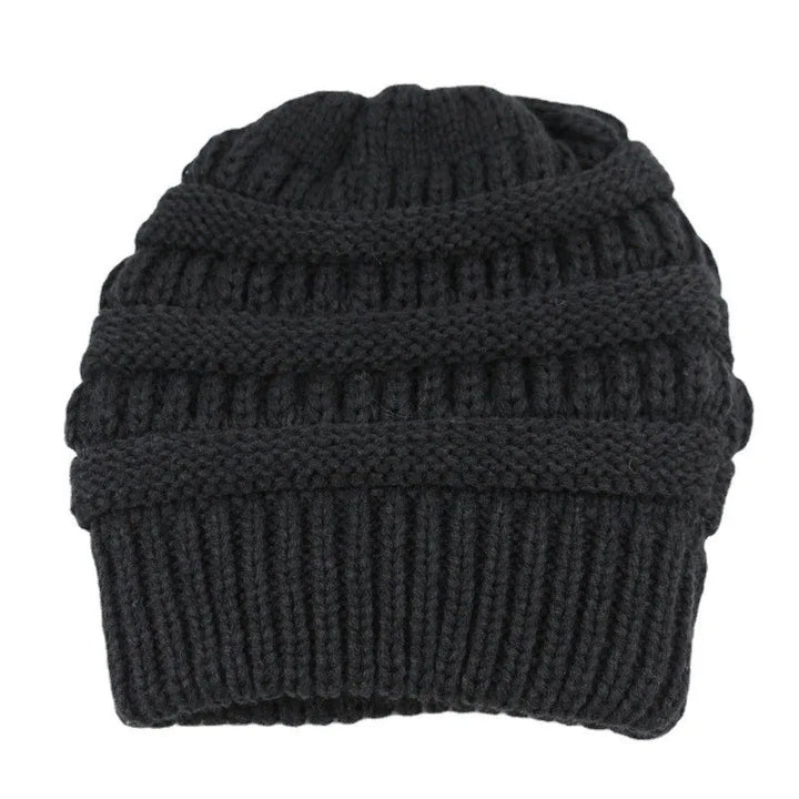 Cozy Satin-Lined Knit Beanie-MODAUTLET