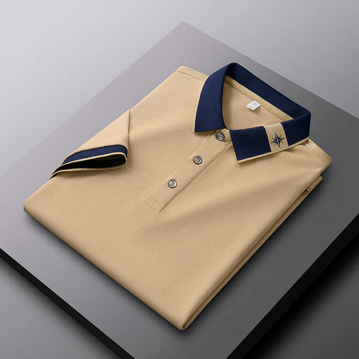 Men's Compass Polo Shirt - Verdant Green-MODAUTLET