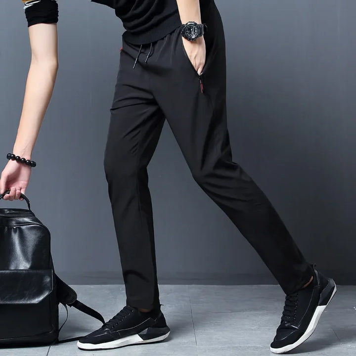 Men's Slim Elastic Korean Straight-Fit Jogger Pants-MODAUTLET