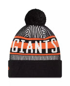 San Francisco Giants Striped Knit Beanie with Pom