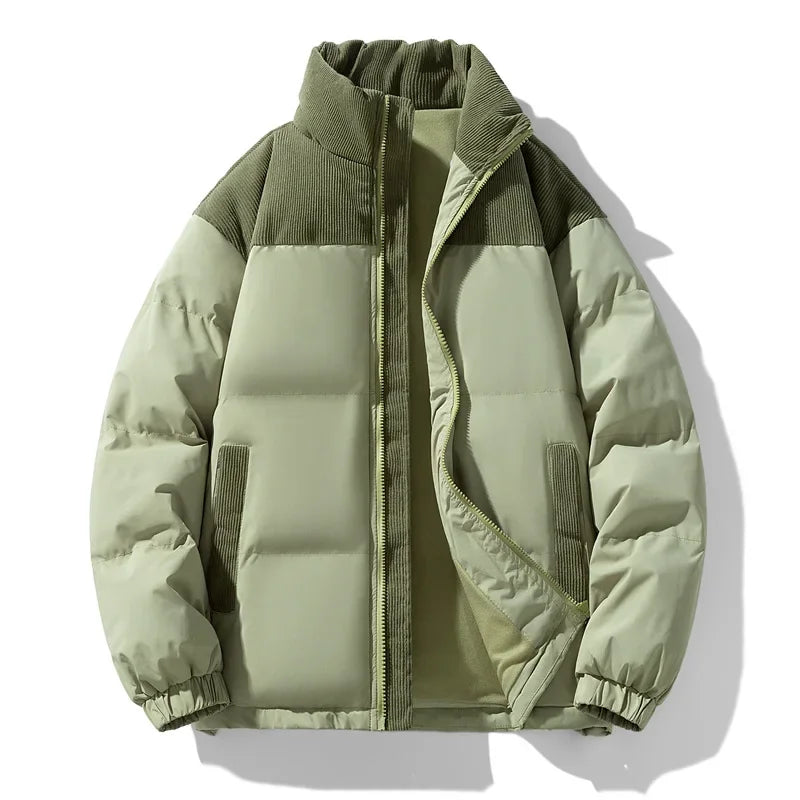 Men's Stylish Puffer Jacket - Warm & Lightweight Moss