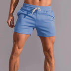 Cotton Fitness Shorts For Men Perfect For Gym Workouts SKY BLUE