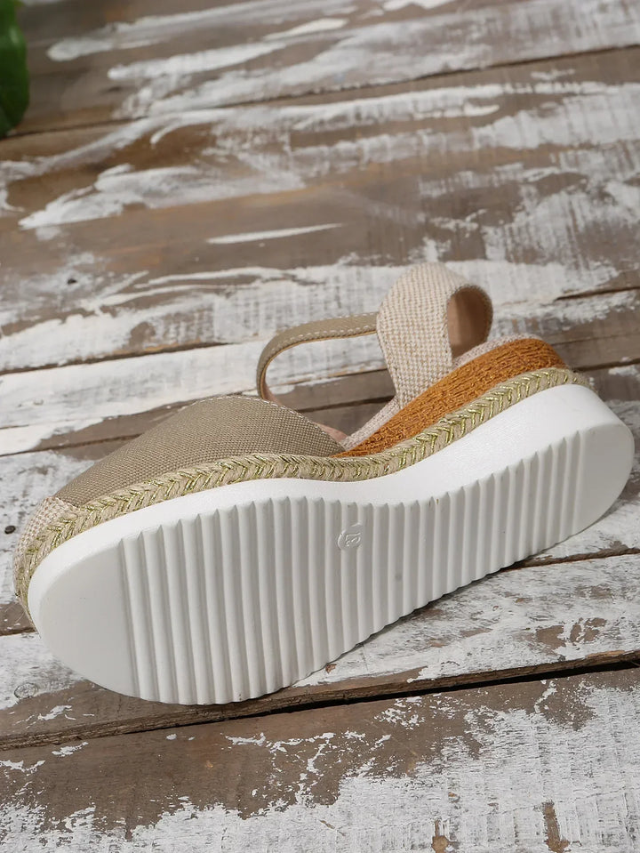 Woman's Closed Toe Wedge Sandals-MODAUTLET