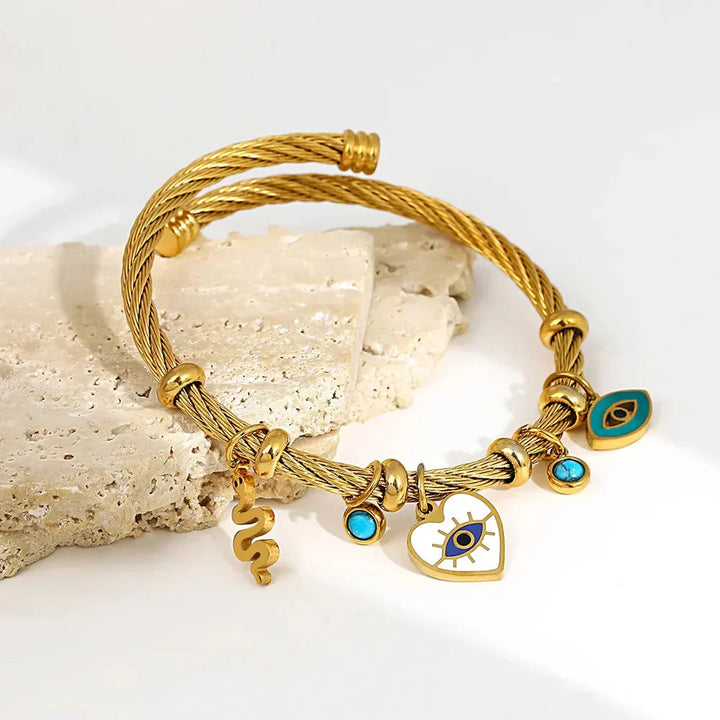 Twisted Band Open Cuff Bracelet for Women – Stylish Everyday Accessory-MODAUTLET