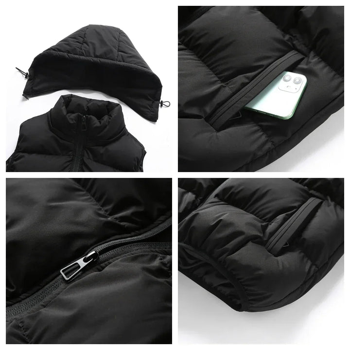 Herenfunctioneel gilet met capuchon