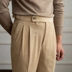 Men's Classic Corduroy Gurkha Pants Beige