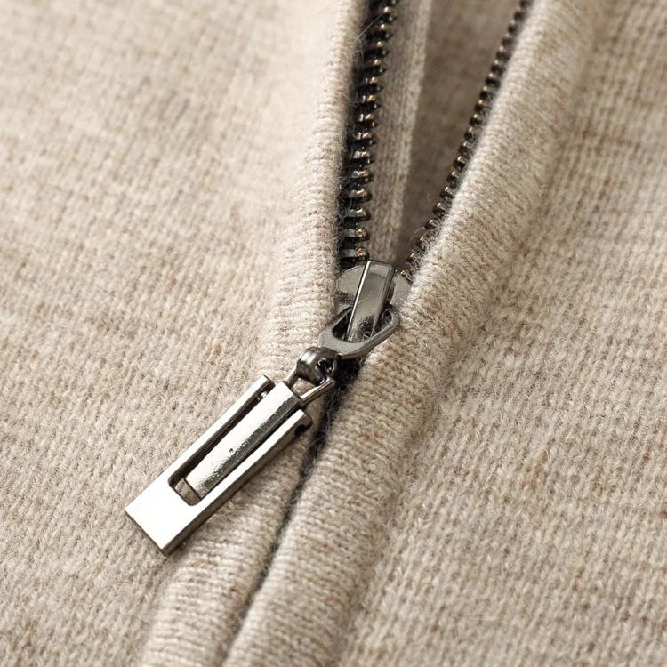 Men's Cashmere Zip Hoodie