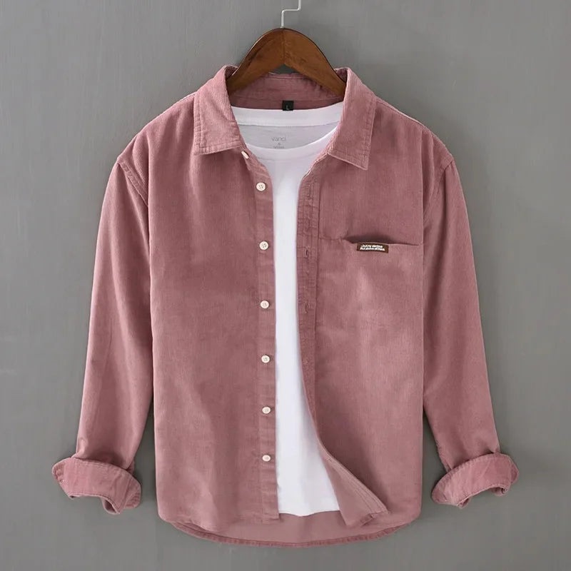 Men's Corduroy Shirt - Salerno Style-MODAUTLET