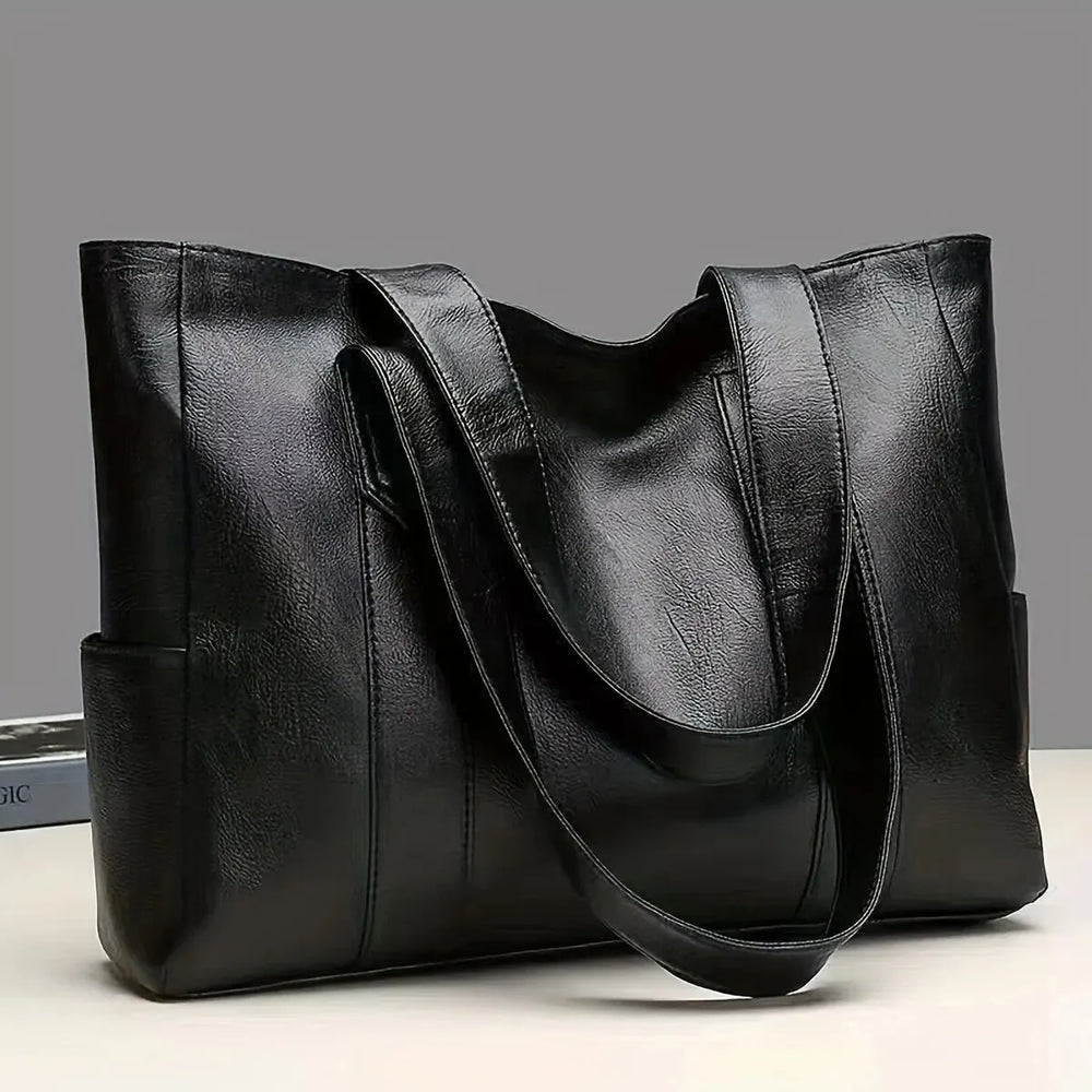Vintage Large Capacity Vegan Tote Bag For Daily Use-MODAUTLET