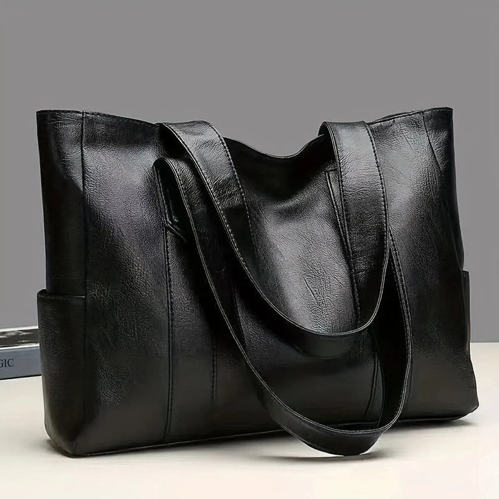 Vintage Large Capacity Vegan Tote Bag For Daily Use-MODAUTLET