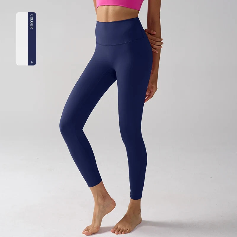 Women's High Waisted Leggings for Yoga, Fitness, and Everyday Use Navy blue