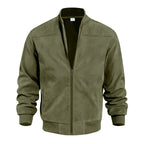 Men's Suede Jacket – Stylish and Comfortable Outerwear Army Green