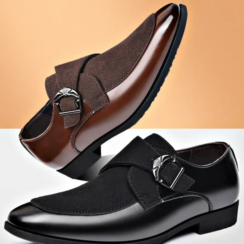 Oliver Handcrafted Leather Monk‑Strap Shoes-MODAUTLET