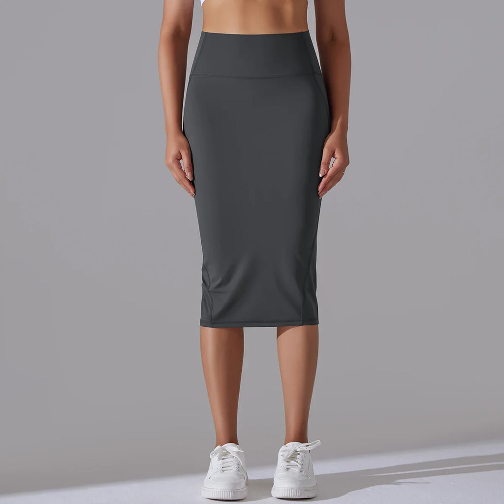 Women's Eleganza Pencil Skirt – Elegant Fit – Flattering Silhouette for Every Occasion Grey