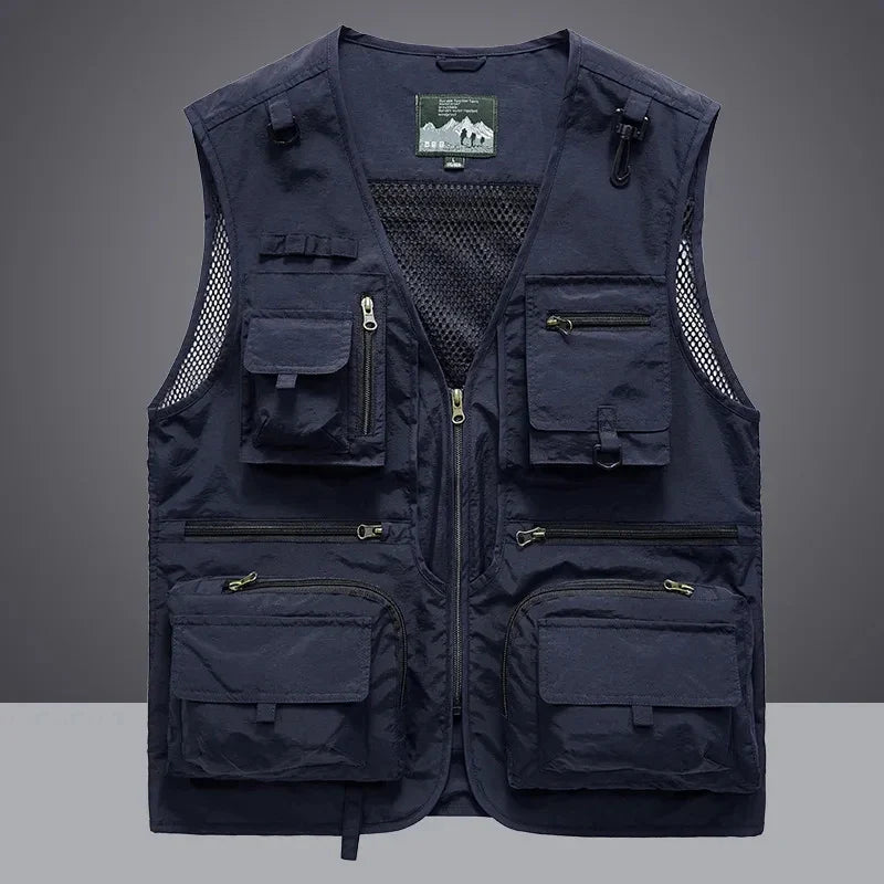 Utility Vest for Versatile Outdoor Use Navy Blue