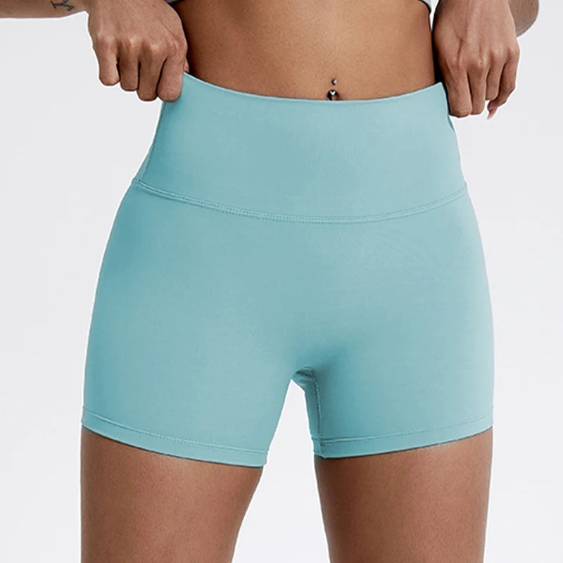 Women's Summer High Waist Buttock Lift Cycling and Workout Shorts
