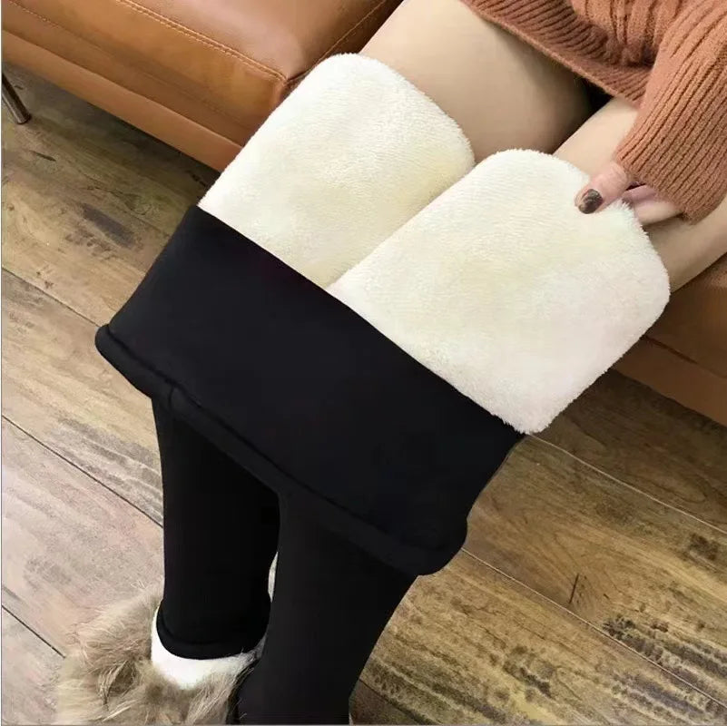 Women's High Waist Thermal Fleece Leggings for Winter Comfort No black pattern