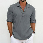 Colin | Summer Breeze Cotton Shirt Gray