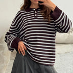 Women's Striped Pullover Sweater