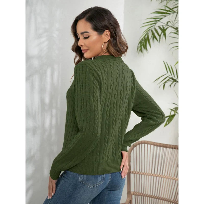 Women's Classic Toledo Sweater - Timeless Style & Comfort Green