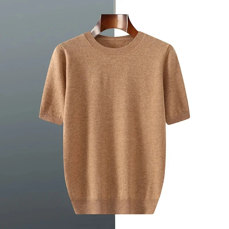 Men's Andari Knit Tee Light Brown
