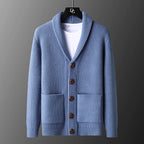 Men's Crest Cardigan Blue