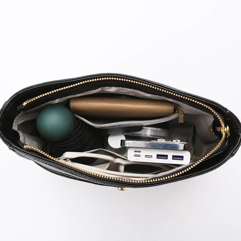 Women's Elegant Leather Shoulder Bag