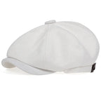 Unisex Casual Newsboy Hats white One Size