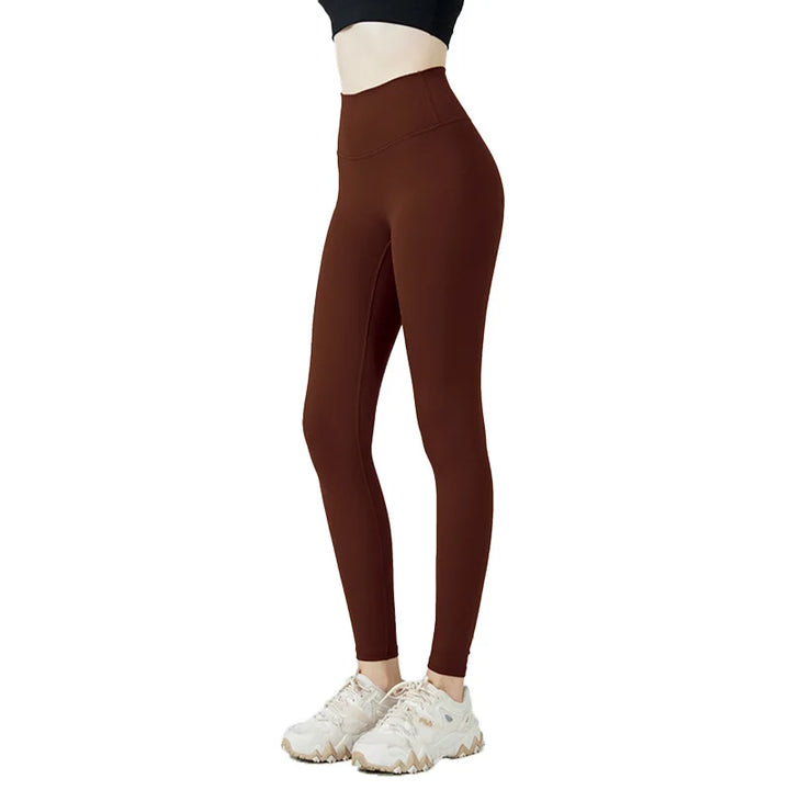 Women's High Waist Seamless Yoga Leggings for Fitness and Running