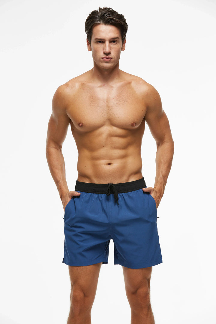 Men's Quick Dry Swim Trunks With Zipper Pockets Premium-MODAUTLET