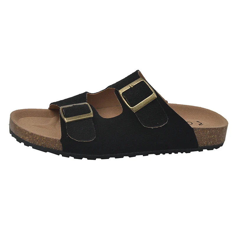 Women's Orthopedic Comfort Slides Black